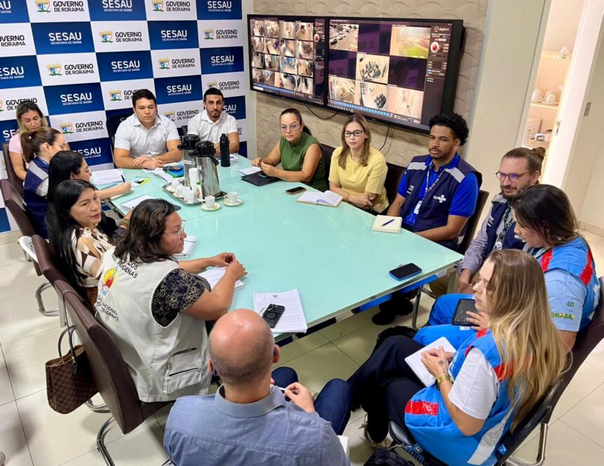 Sesau reforça preparação para o período chuvoso em RR com reunião de alinhamento entre órgãos estaduais e federais