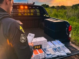 PRF apreende cerca de 90 iPhones sem nota fiscal na BR-401 em Roraima