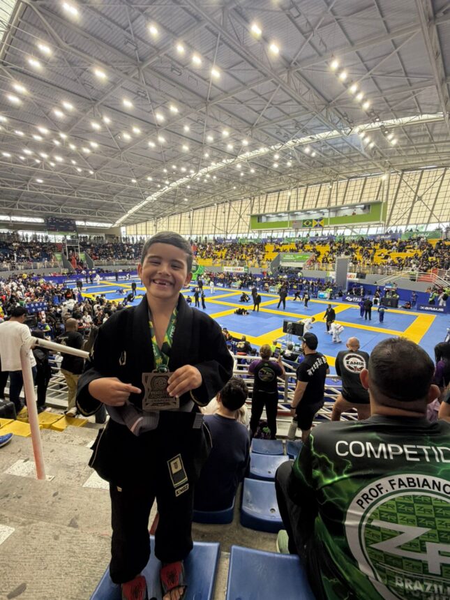 Roraimense de seis anos conquista bronze em campeonato de Jiu-Jitsu em São Paulo