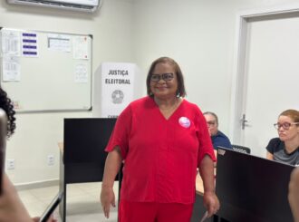 Eleição suplementar em Roraima: Nelita Frank vota na Setrabes, em Boa Vista
