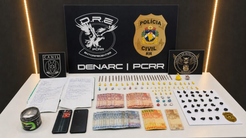Quatro pessoas são presas por tráfico de drogas na região da ‘favelinha’, em Boa Vista