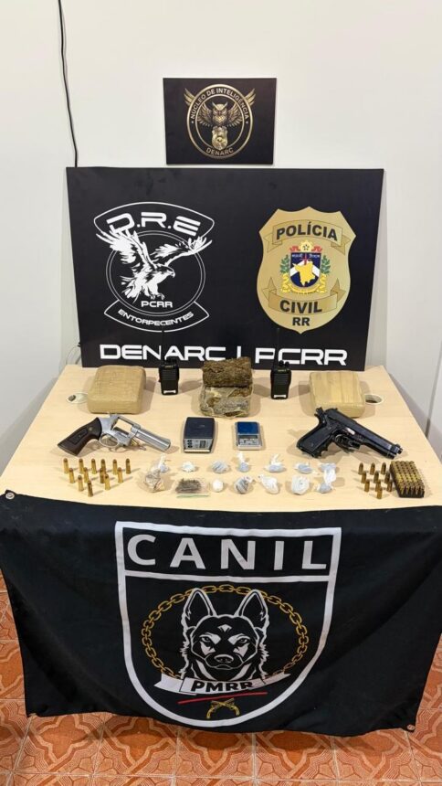 Operação Desarme apreende armas, munições e drogas em Boa Vista