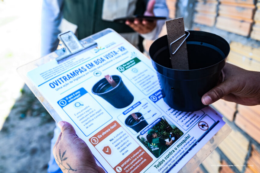 Começou o mapeamento de casas para implantação de armadilhas de Aedes aegypti em Boa Vista